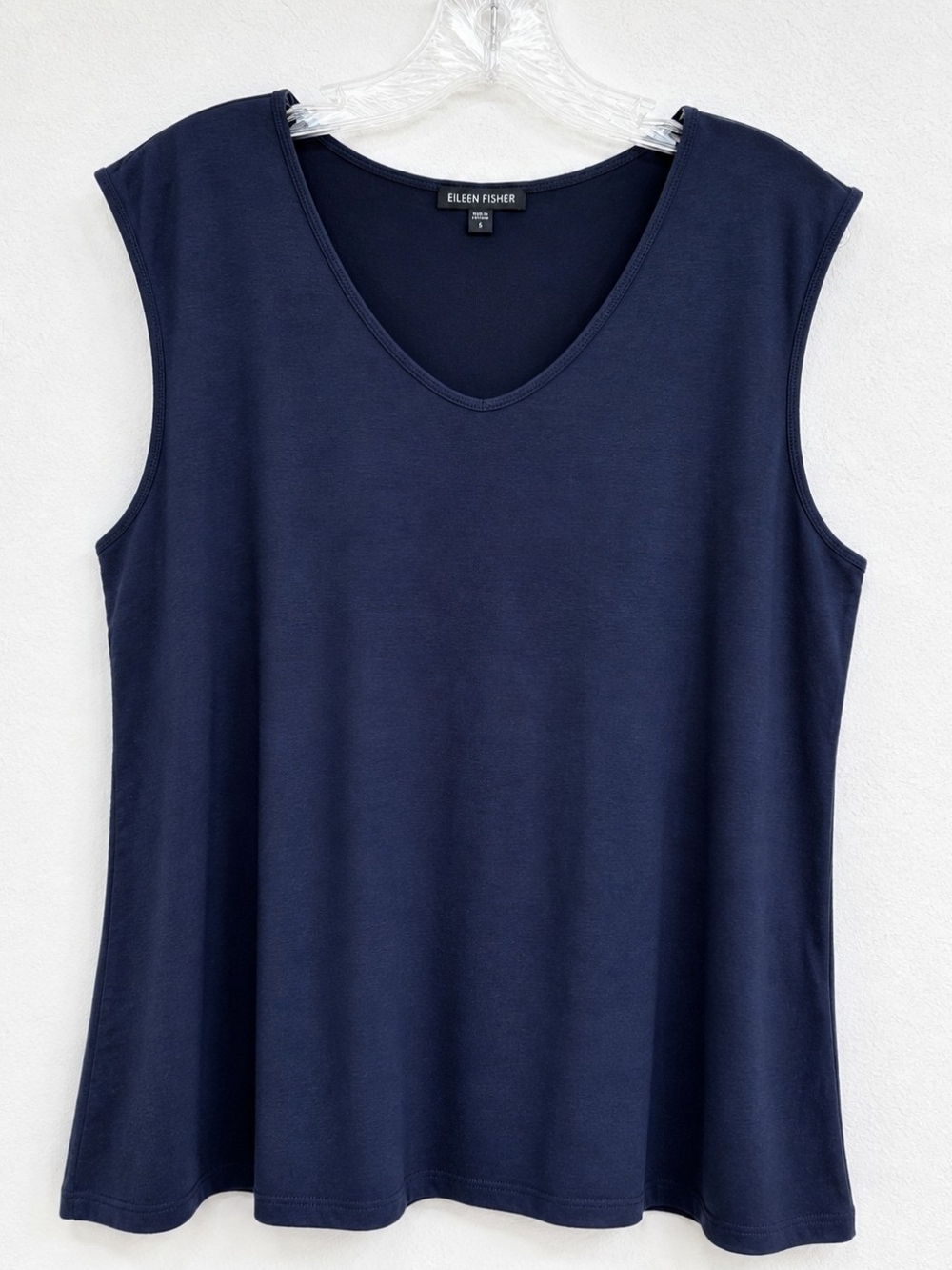EILEEN FISHER Women’s Navy Blue Tank Top – Size XL/TG